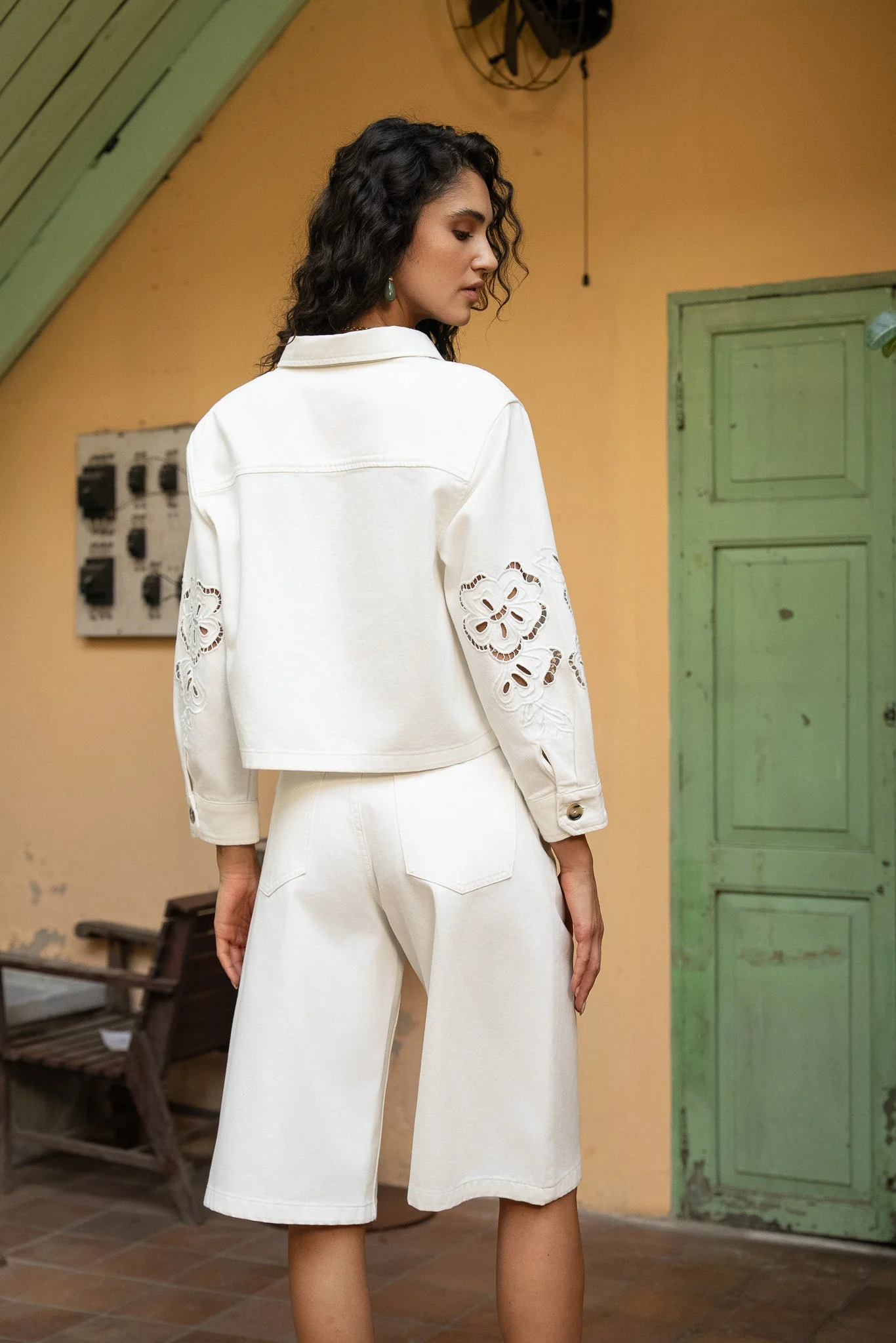 Bermuda Serena - denim blanc - Image 3