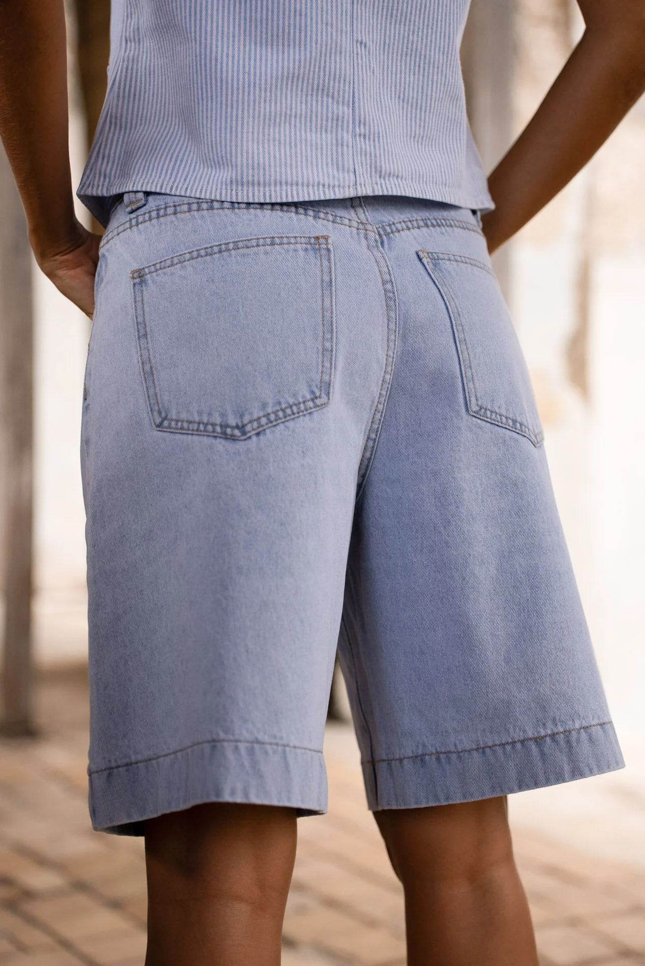 Bermuda Victus - denim très clair - Image 3