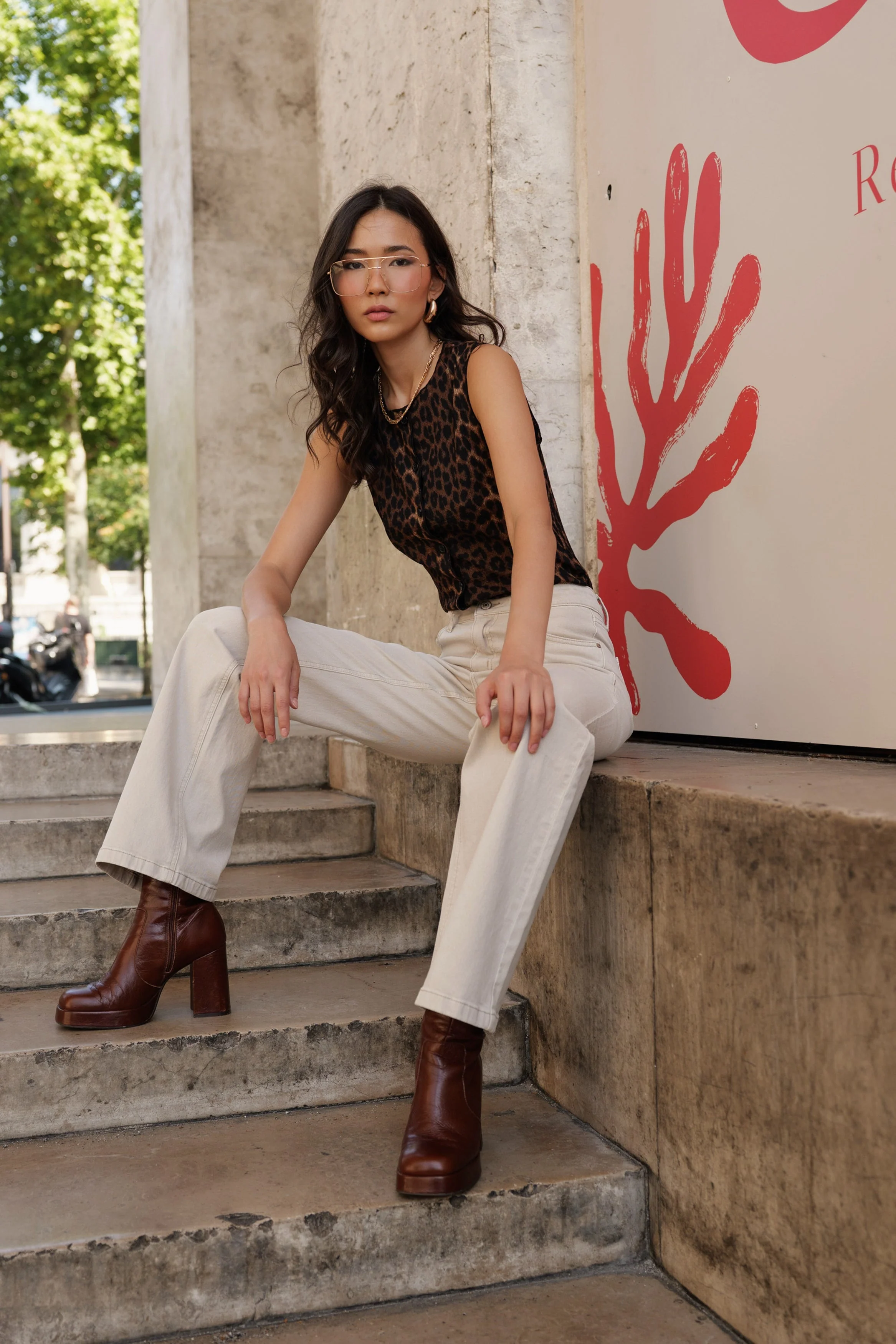 Jean Barbara - denim taupe - Image 4