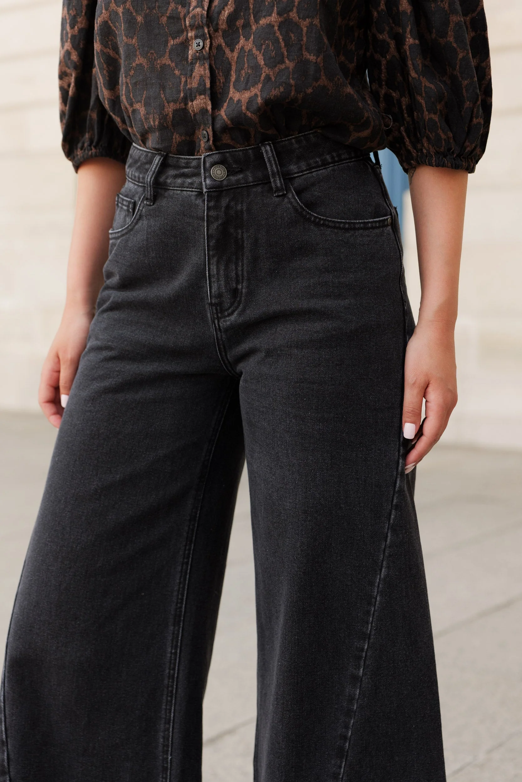 Jean Barnes - denim gris foncé - Image 3