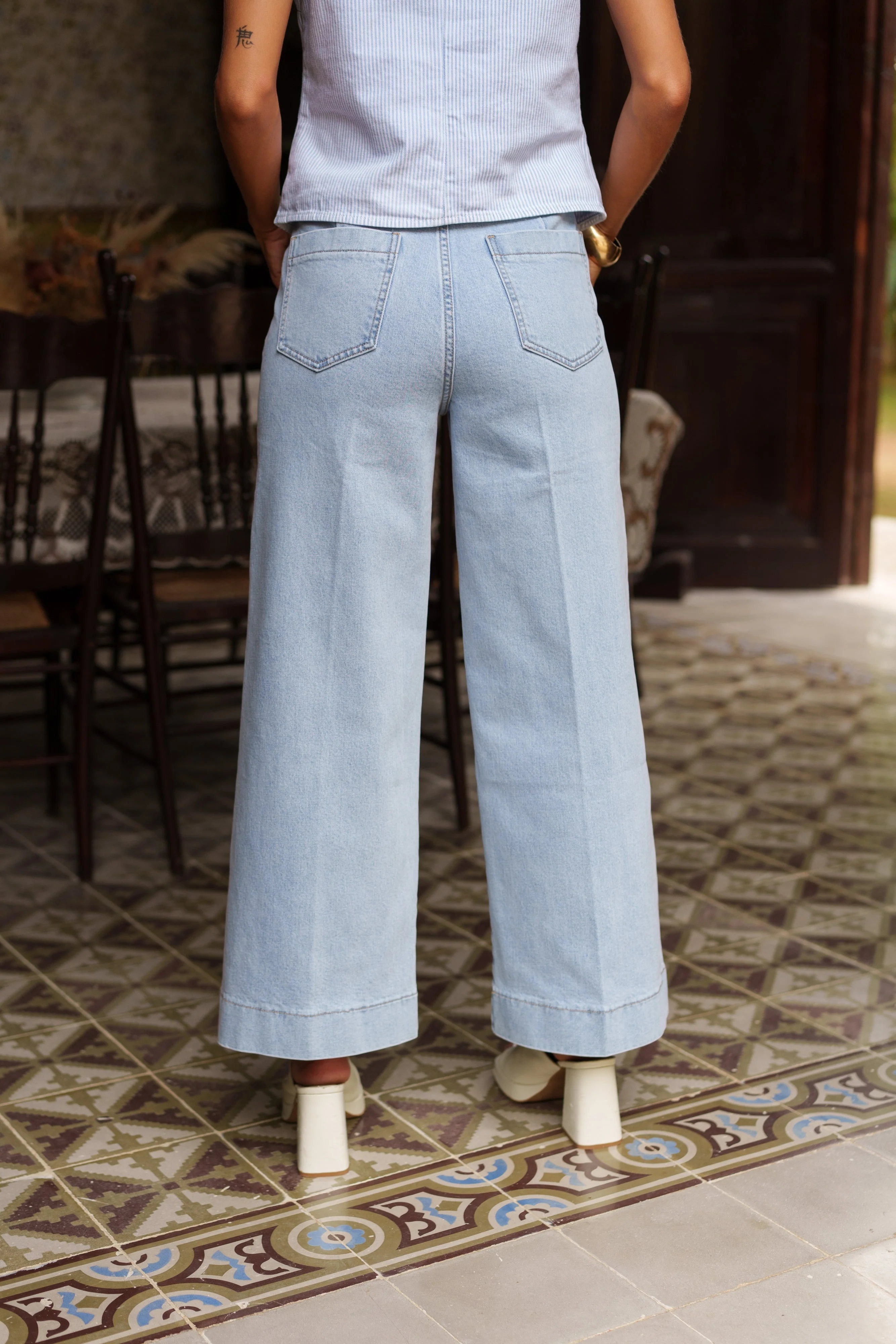 Jean Basile - denim très clair - Image 3