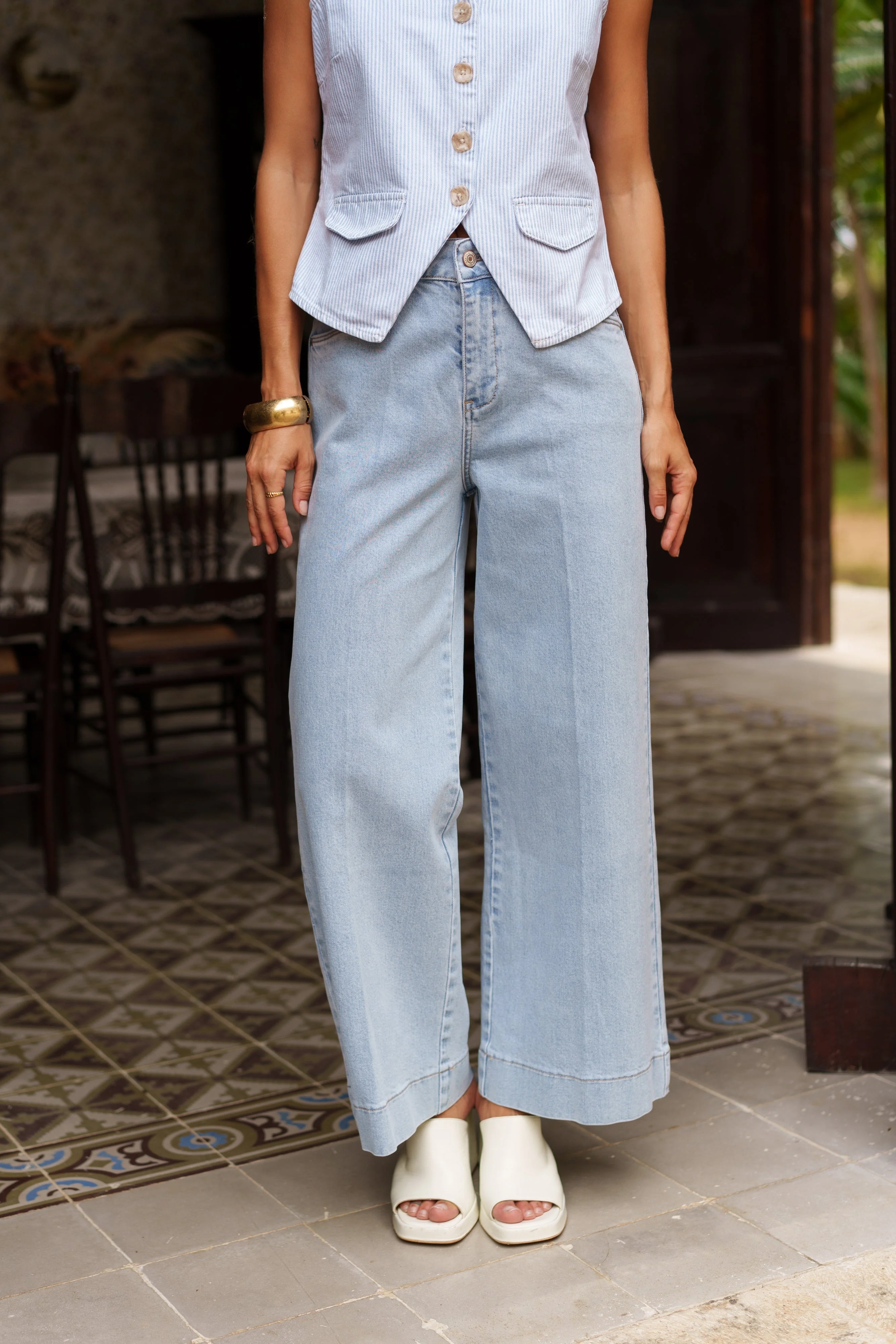 Jean Basile - denim très clair - Image 4