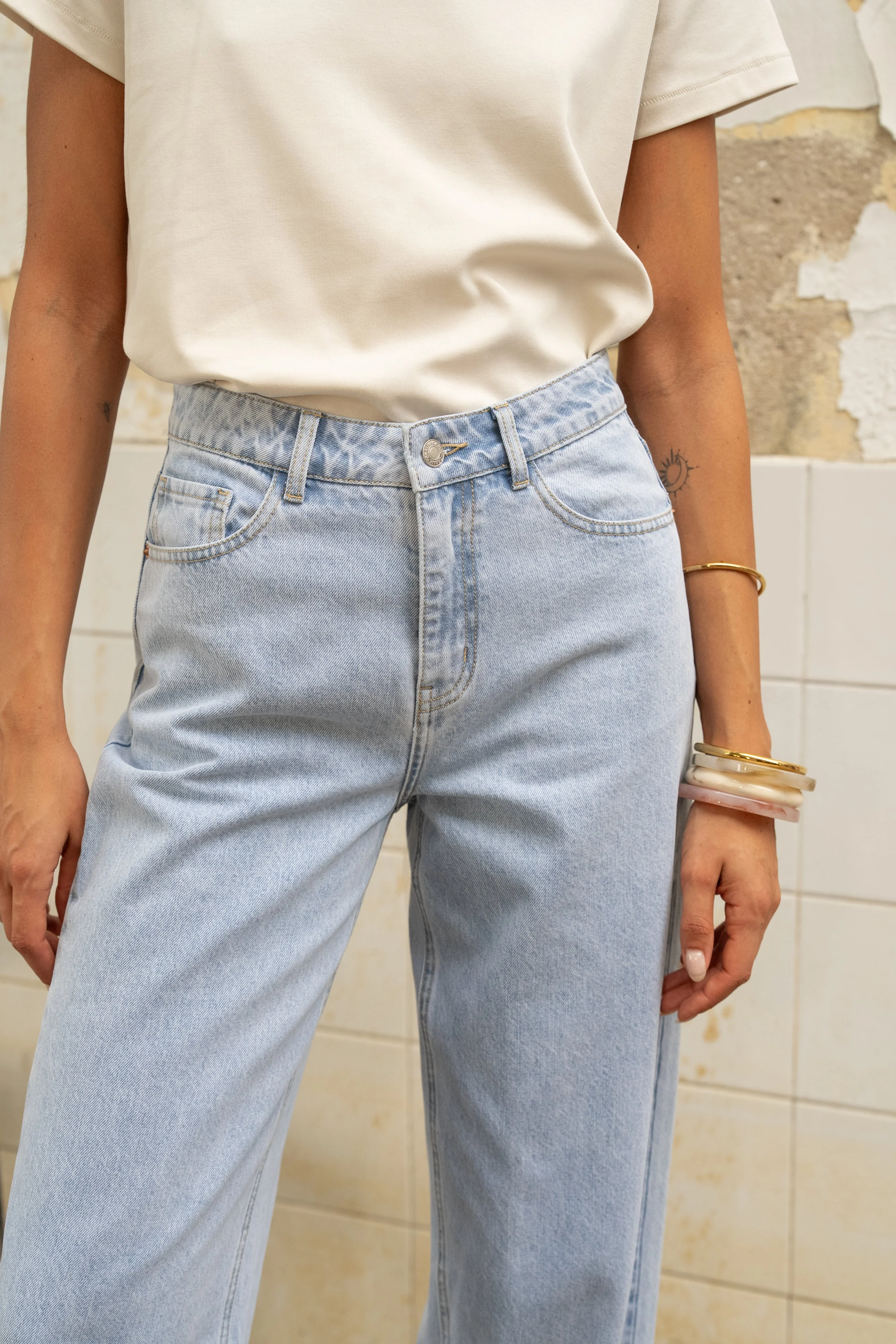 Jean Bony - denim bleu clair - Image 4
