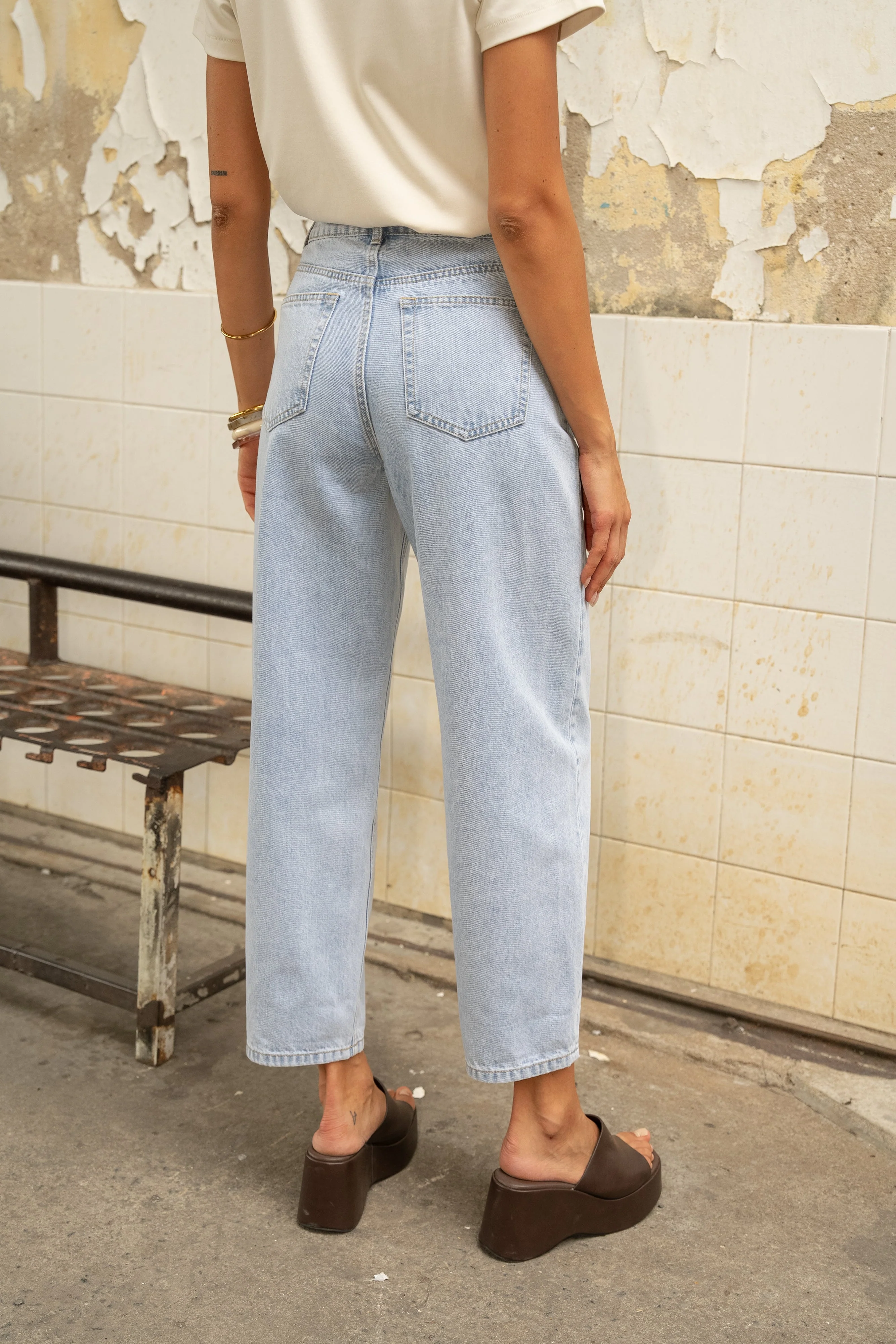 Jean Bony - denim bleu clair - Image 5