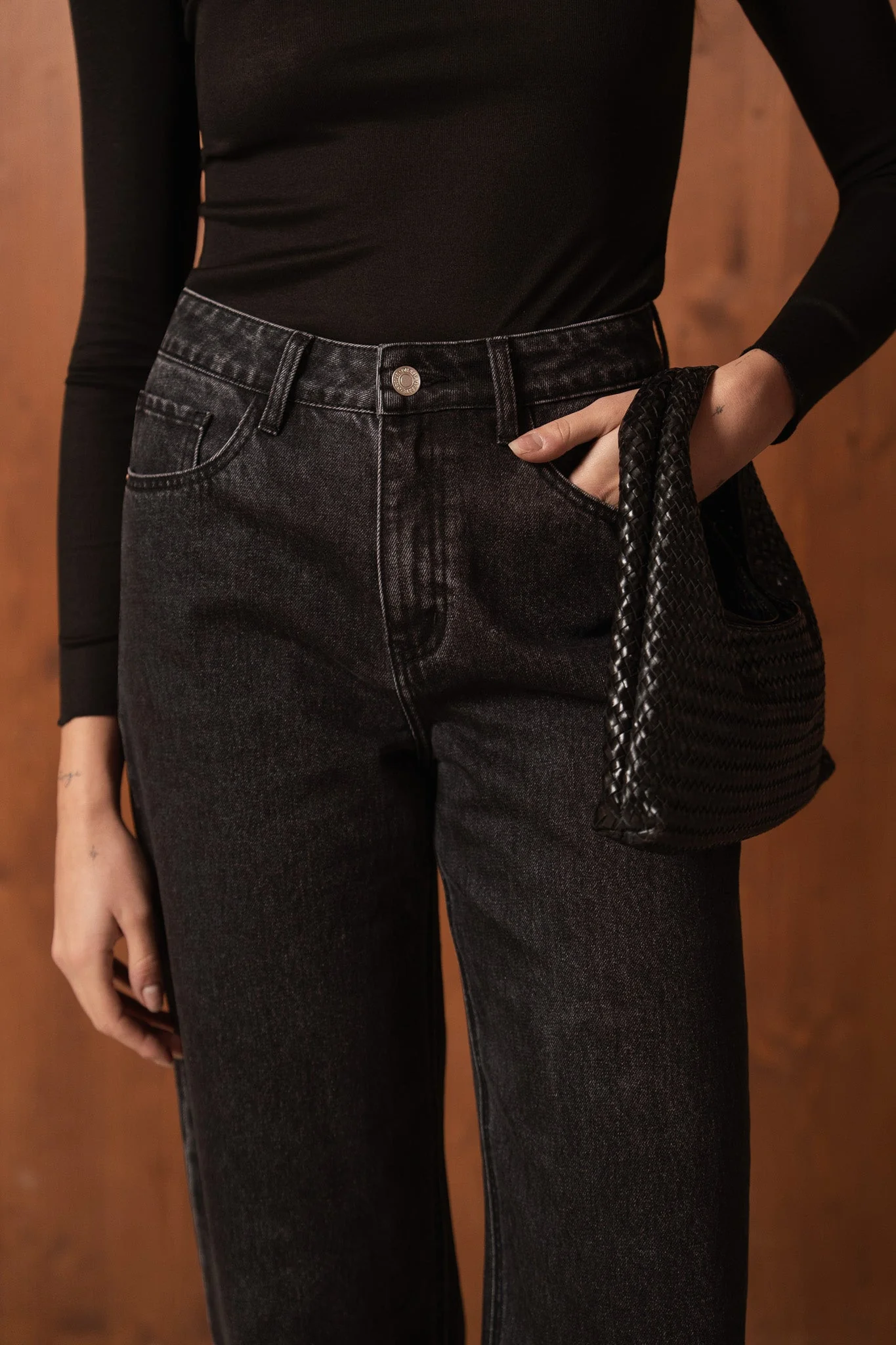Jean Bony - denim gris foncé - Image 3