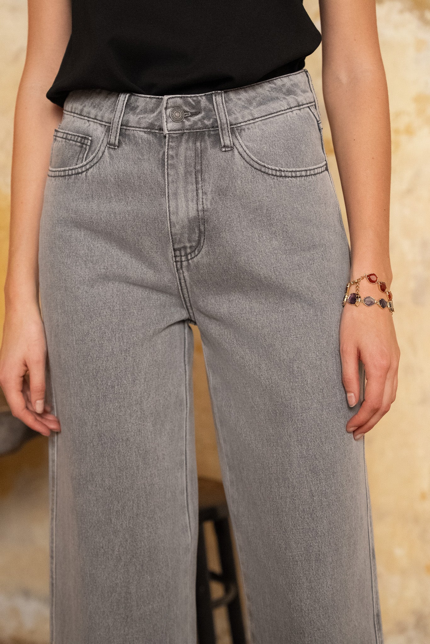 Jean Colombe - denim gris clair - Image 3
