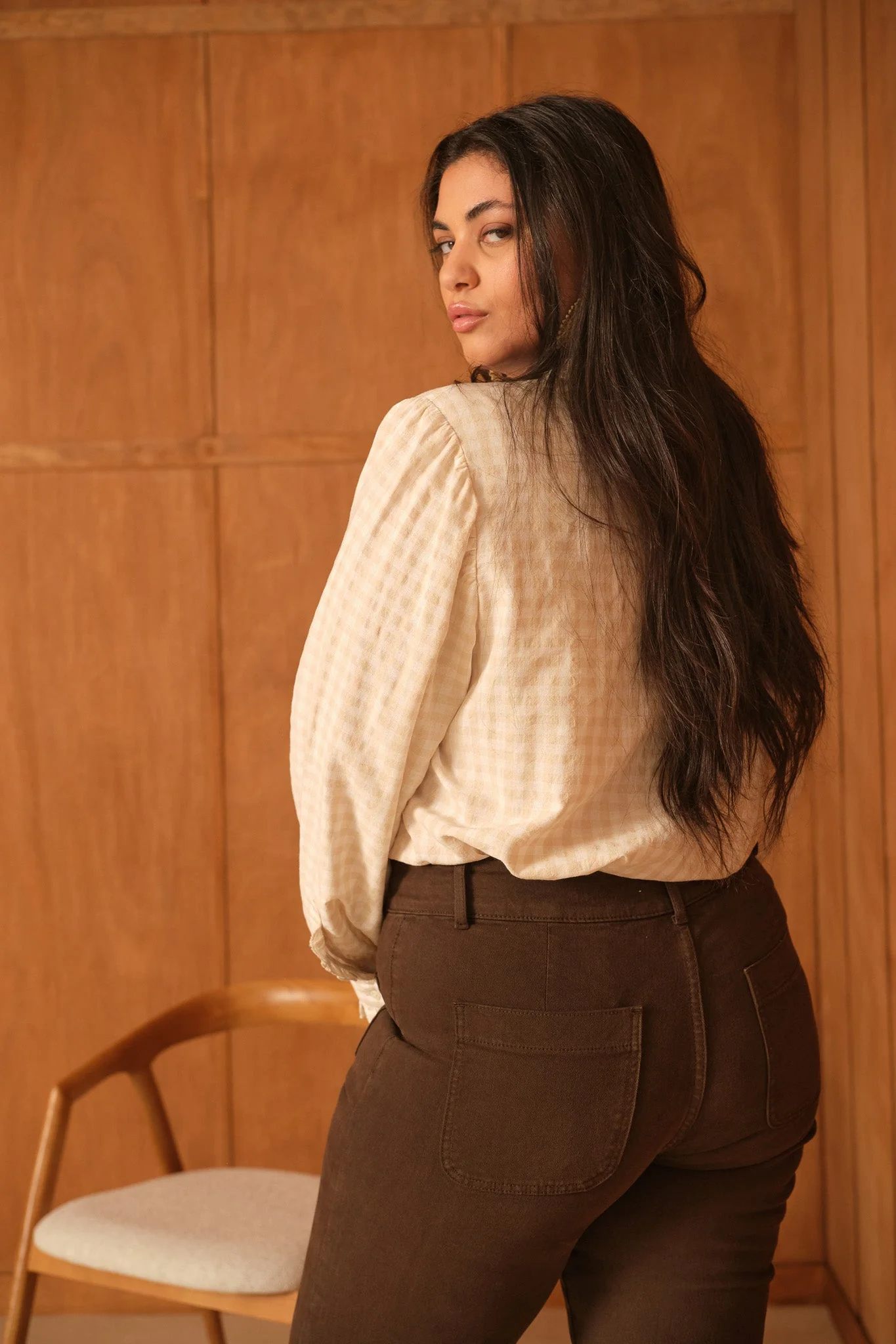 Jean Elena - denim chocolat - curvy - Image 3
