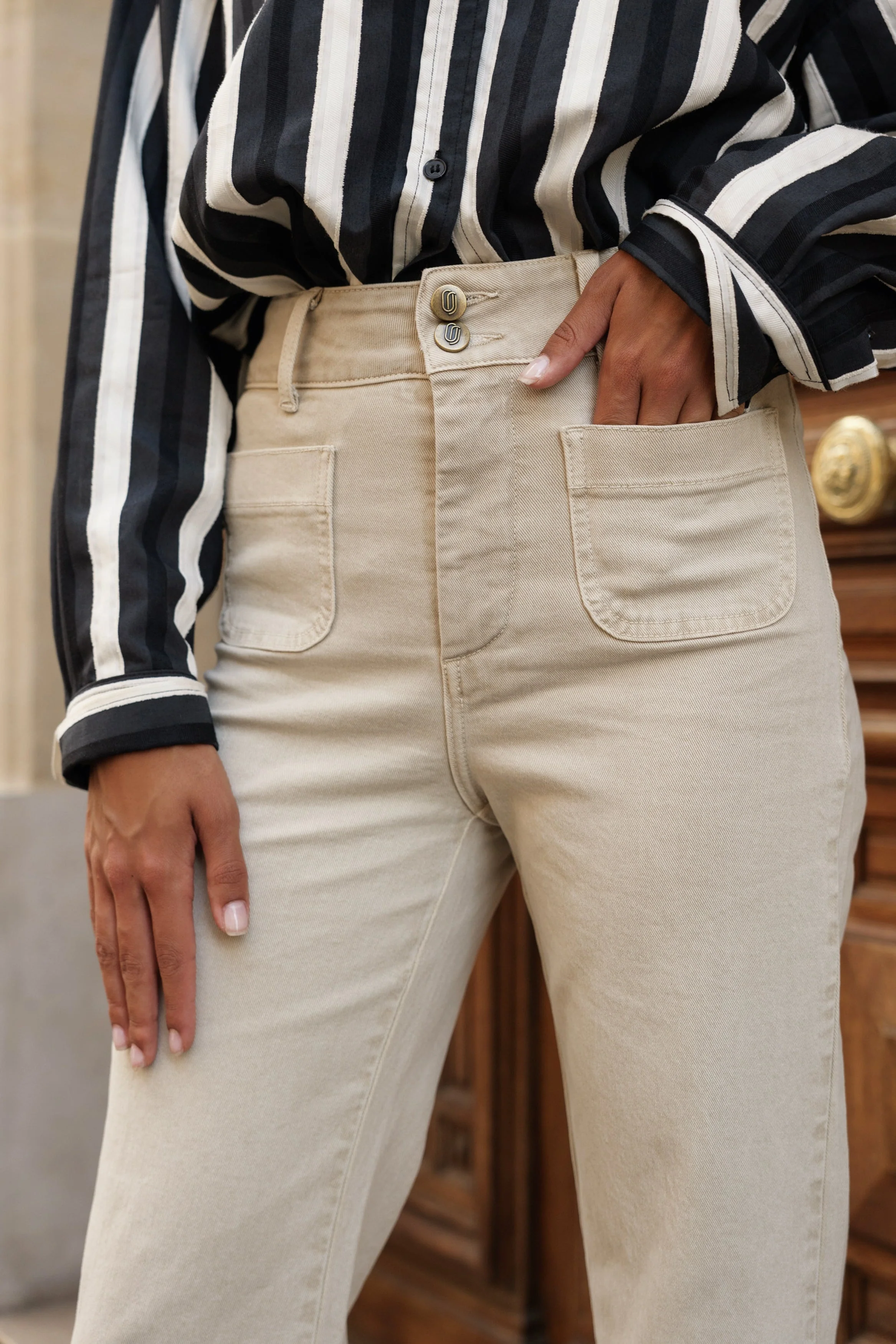 Jean Elena - denim taupe - Image 3