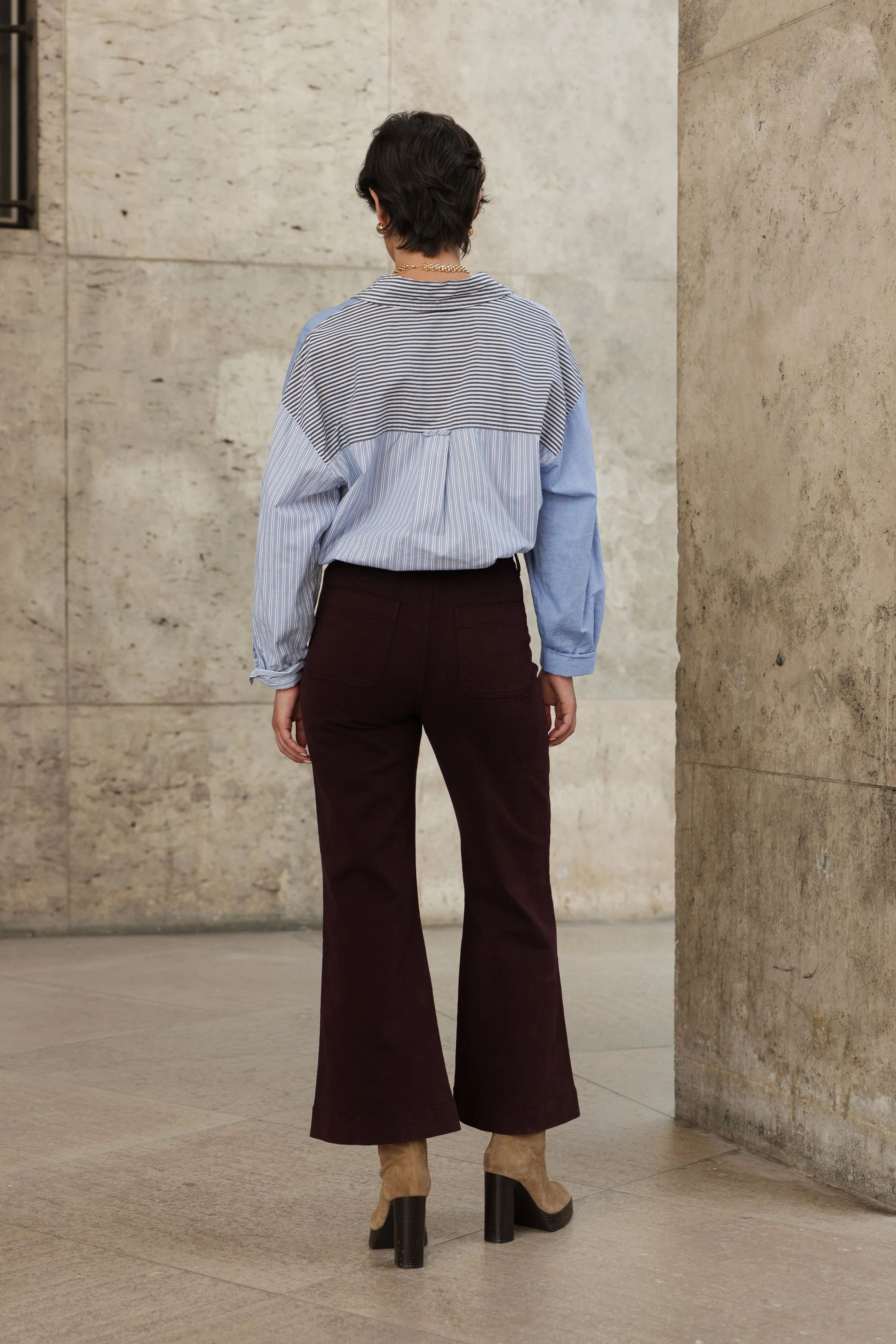 Jean Elenette - denim bordeaux - Image 2