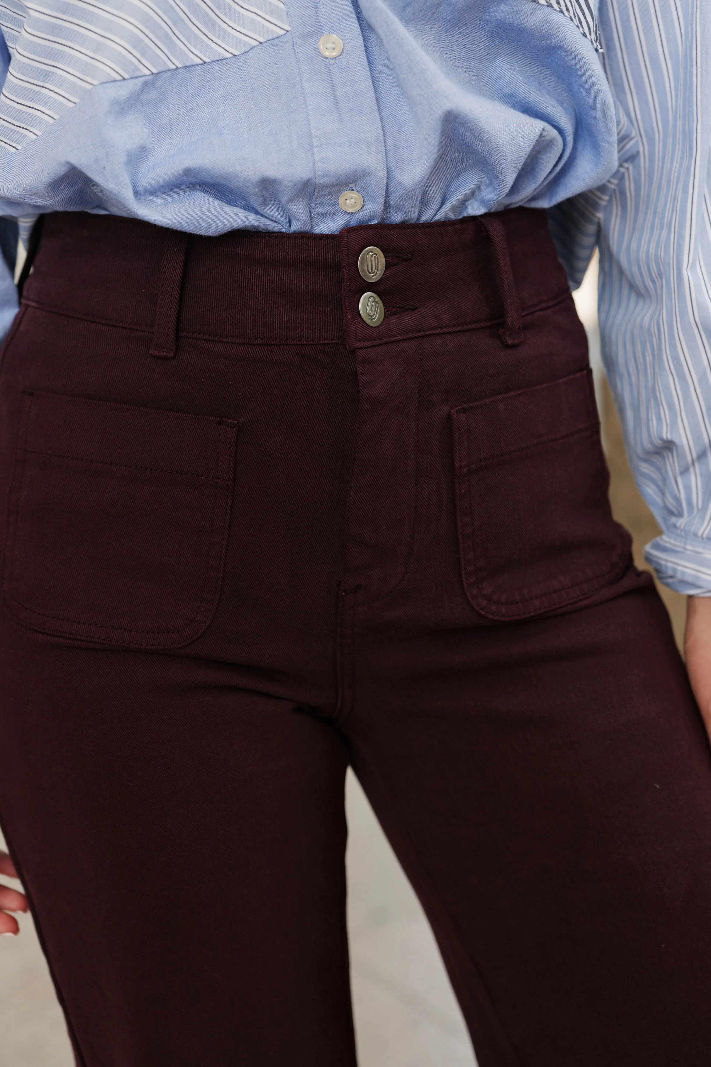 Jean Elenette - denim bordeaux - Image 4