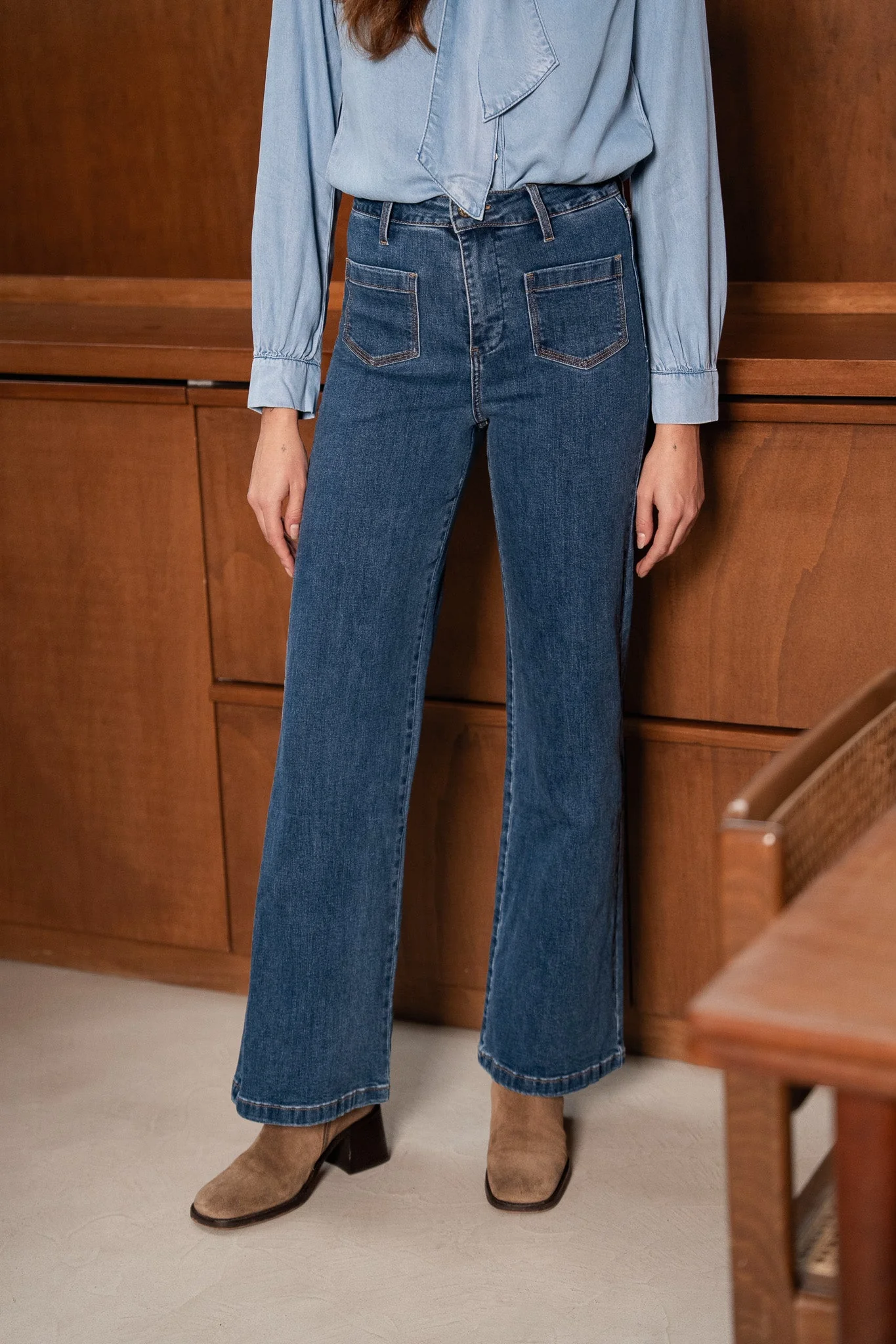 Jean Gaspard- denim bleu foncé - Image 3