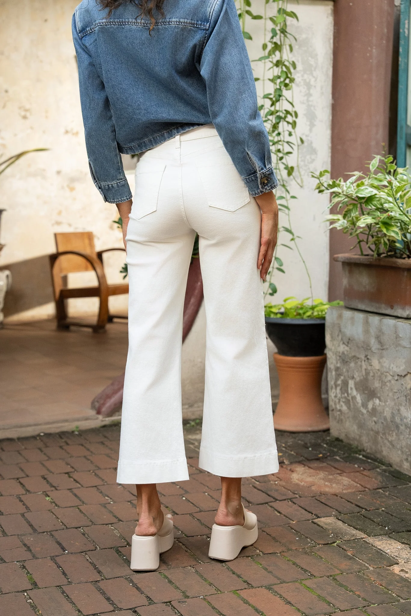 Jean Gasparette - denim blanc - Image 3