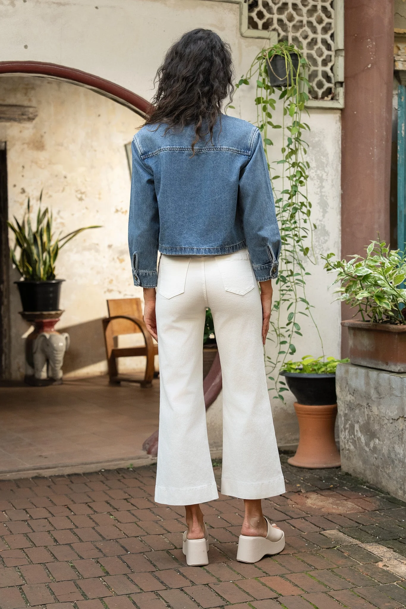 Jean Gasparette - denim blanc - Image 4