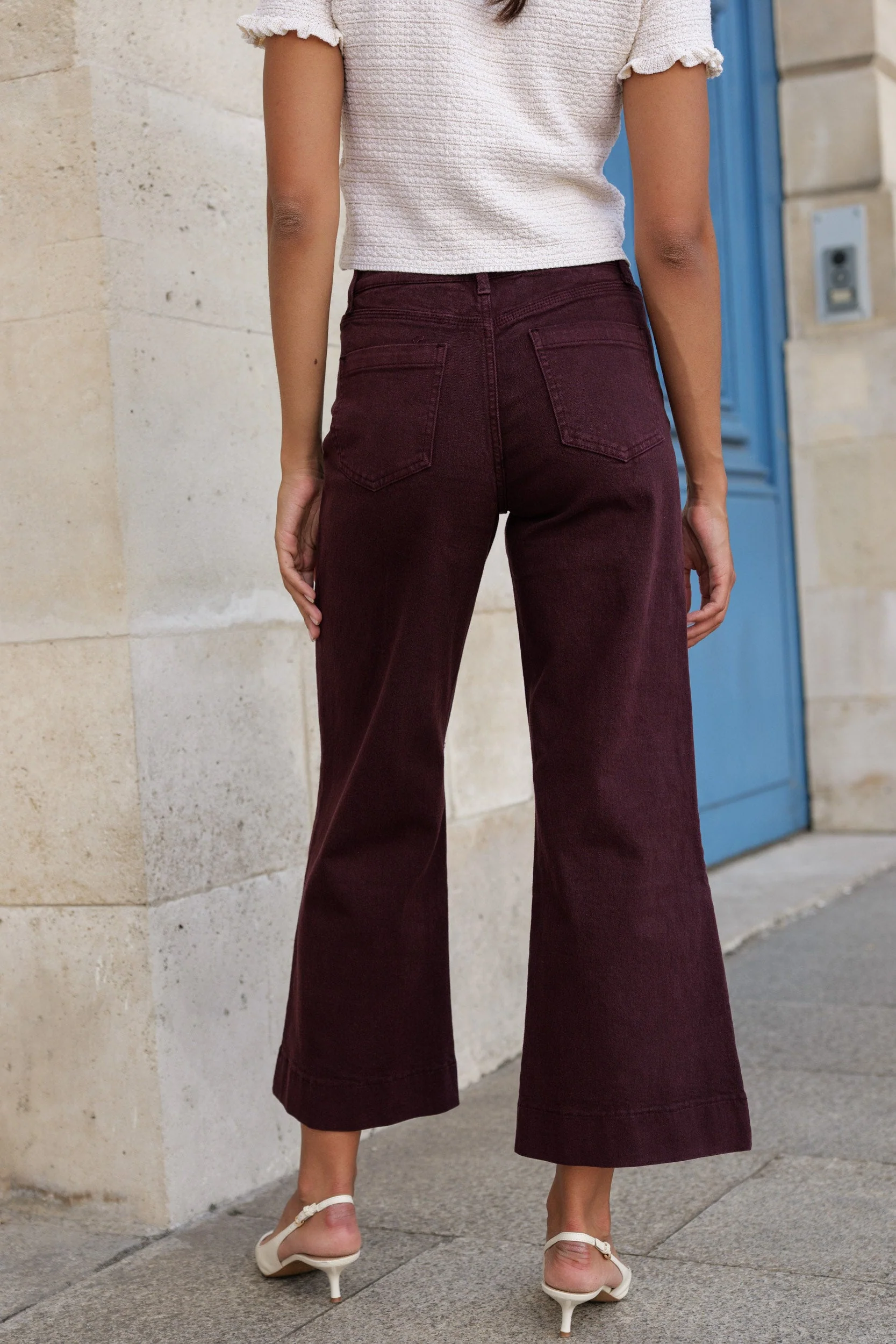 Jean Gasparette - denim bordeaux - Image 3