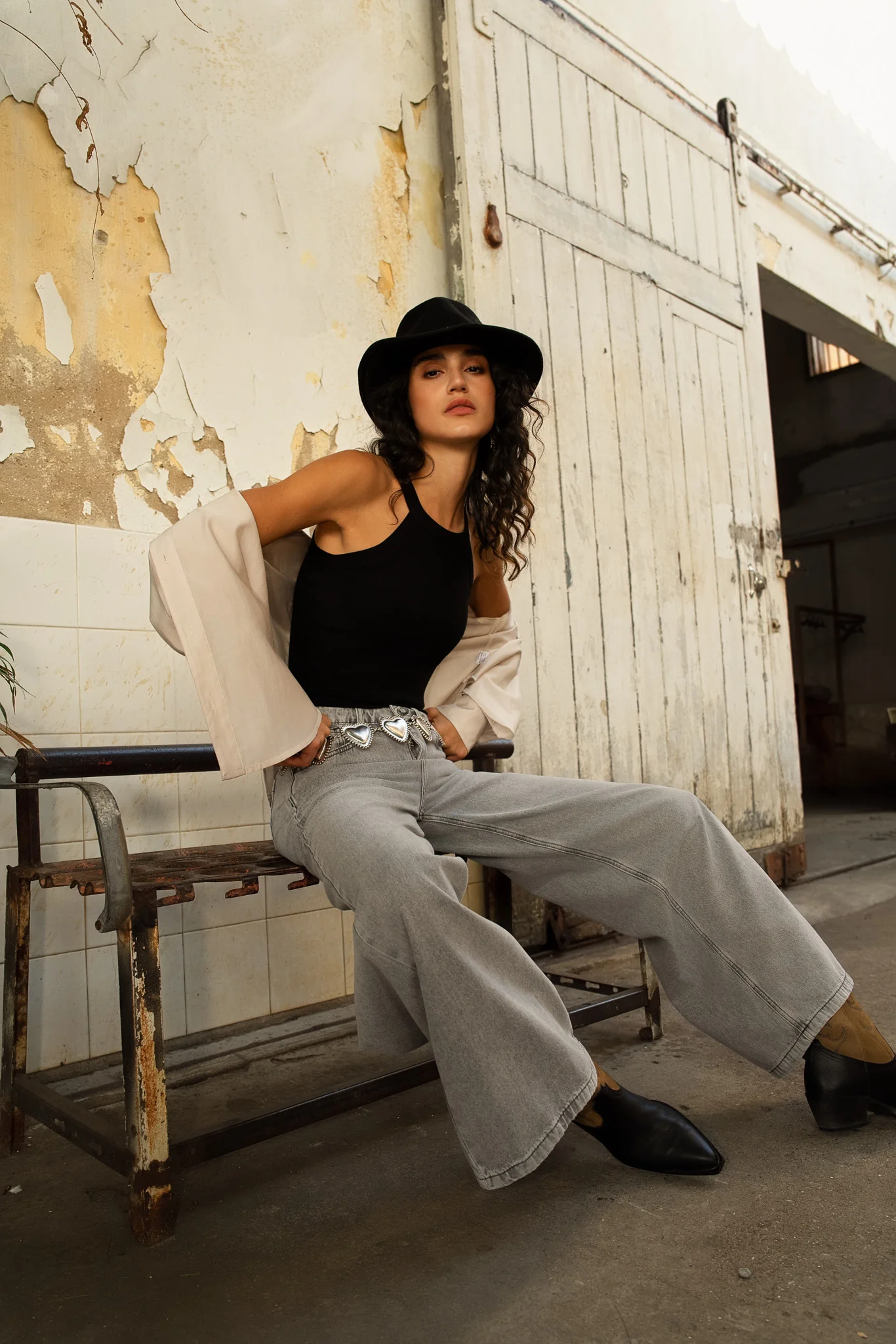 Jean Giovani - denim gris clair - Image 3