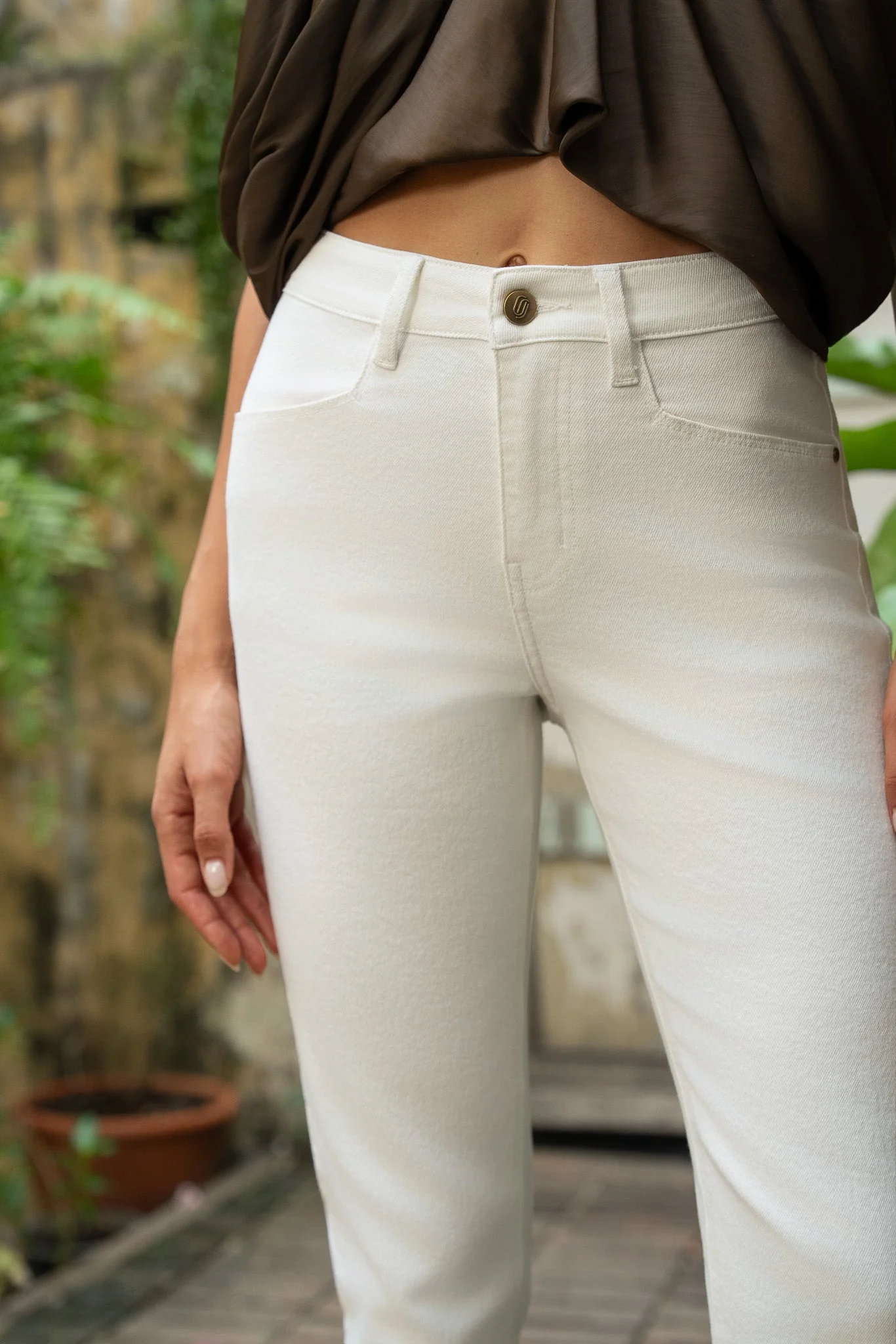 Jean Milena - denim blanc - Image 3
