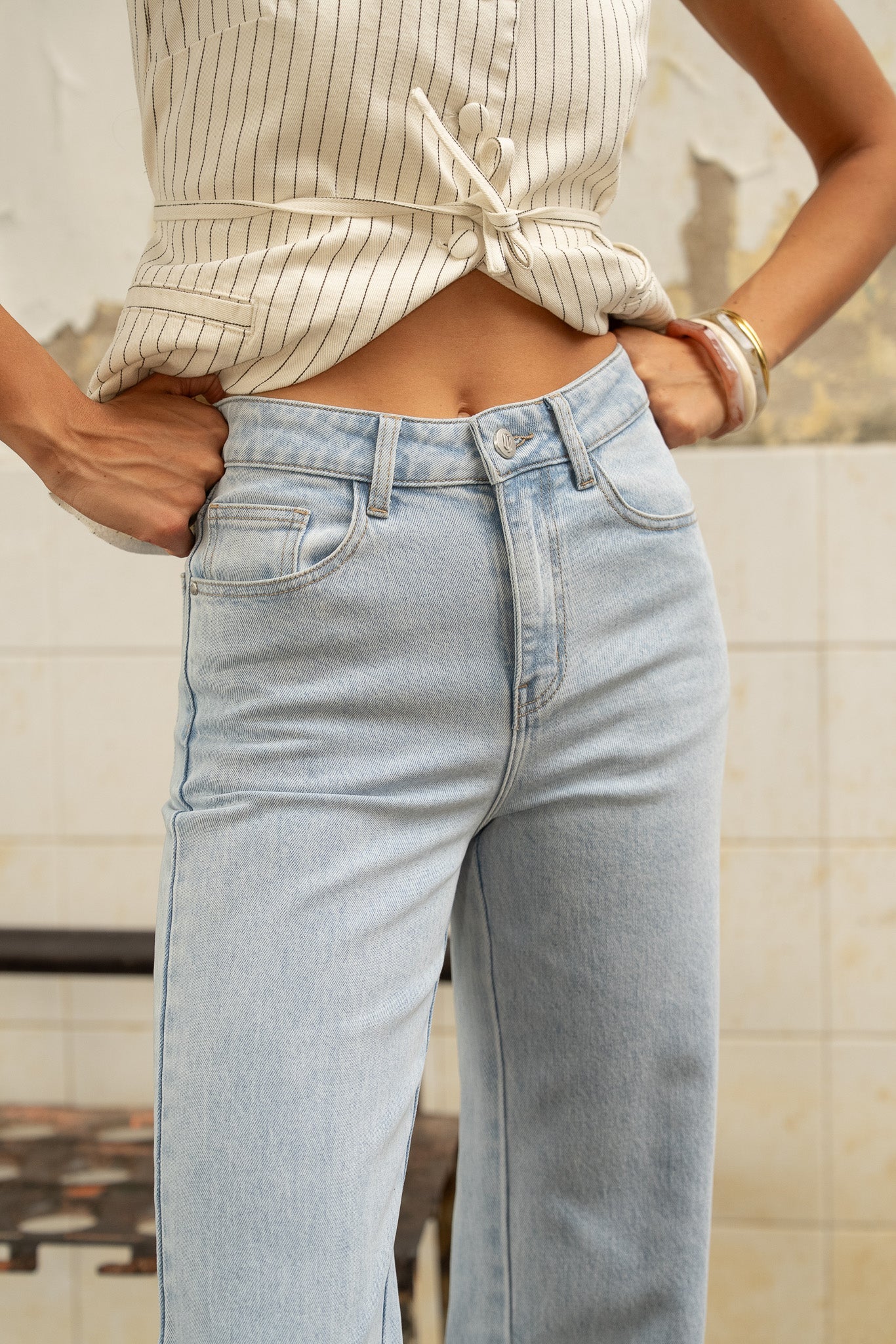 Jean Mona - denim bleu clair - Image 4