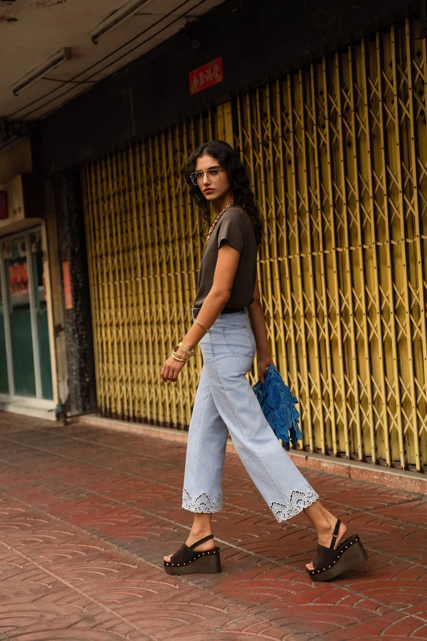 Jean Nola - denim bleu clair - Image 3