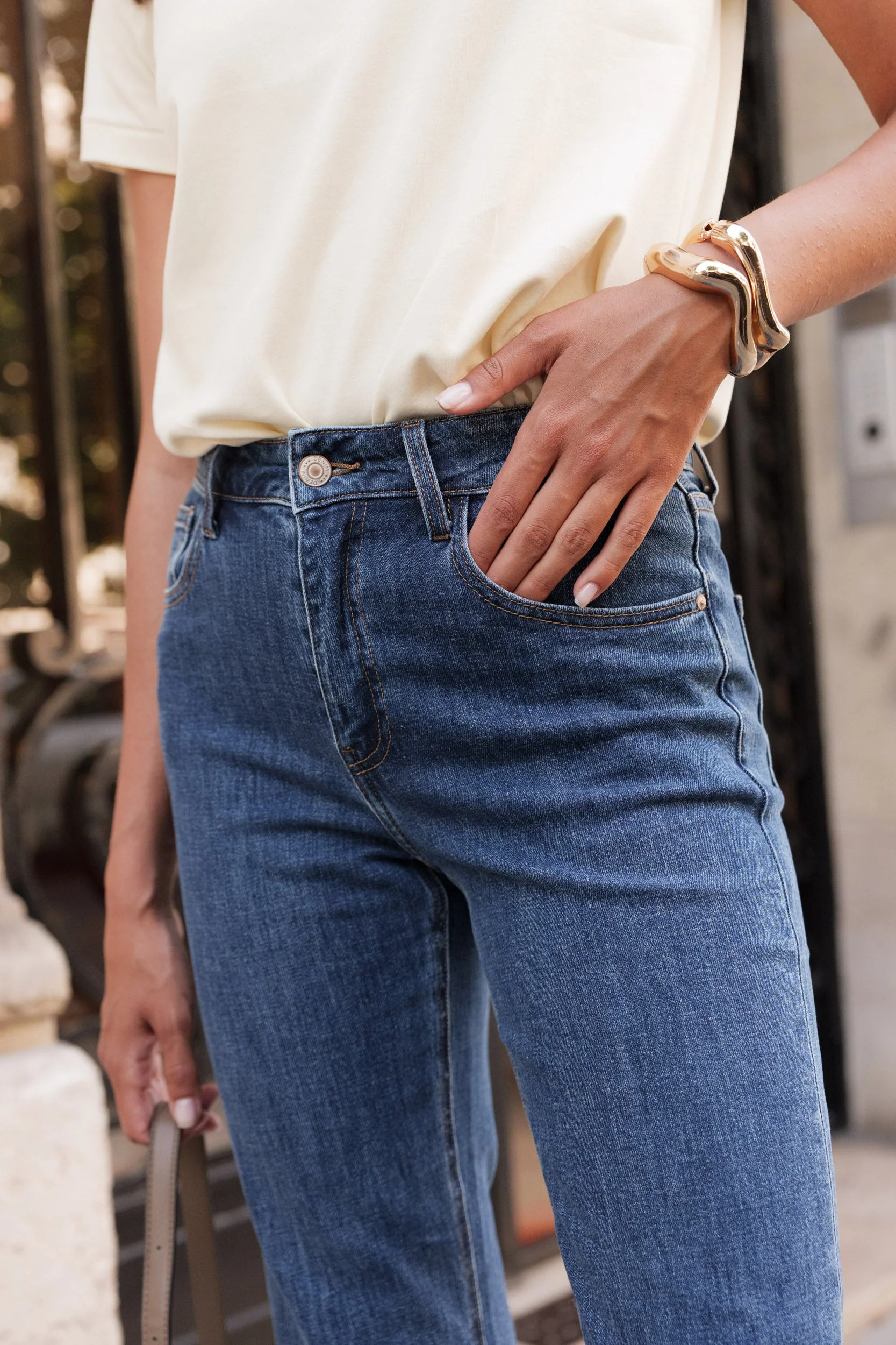Jean Solange - denim bleu foncé - Image 3