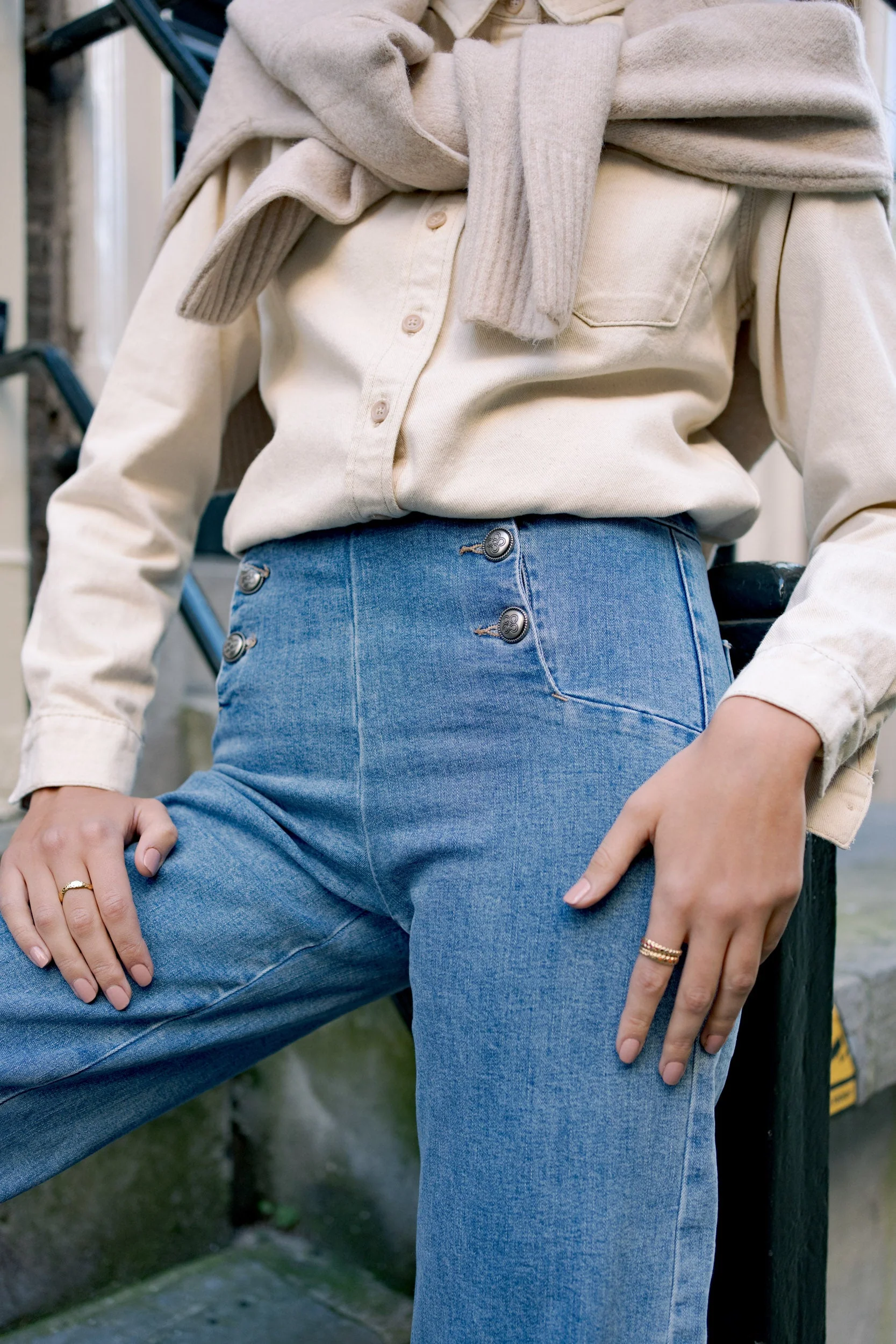 Jean Victorine - denim stone - Image 3