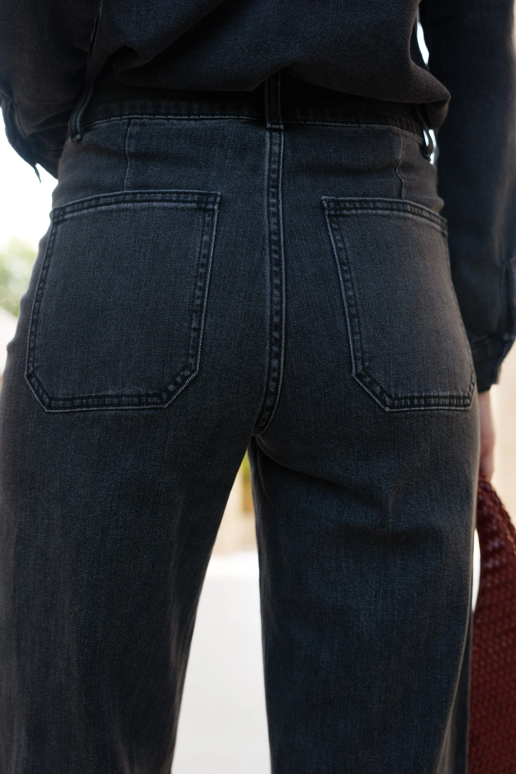 Jean Violette - denim gris foncé - Image 3