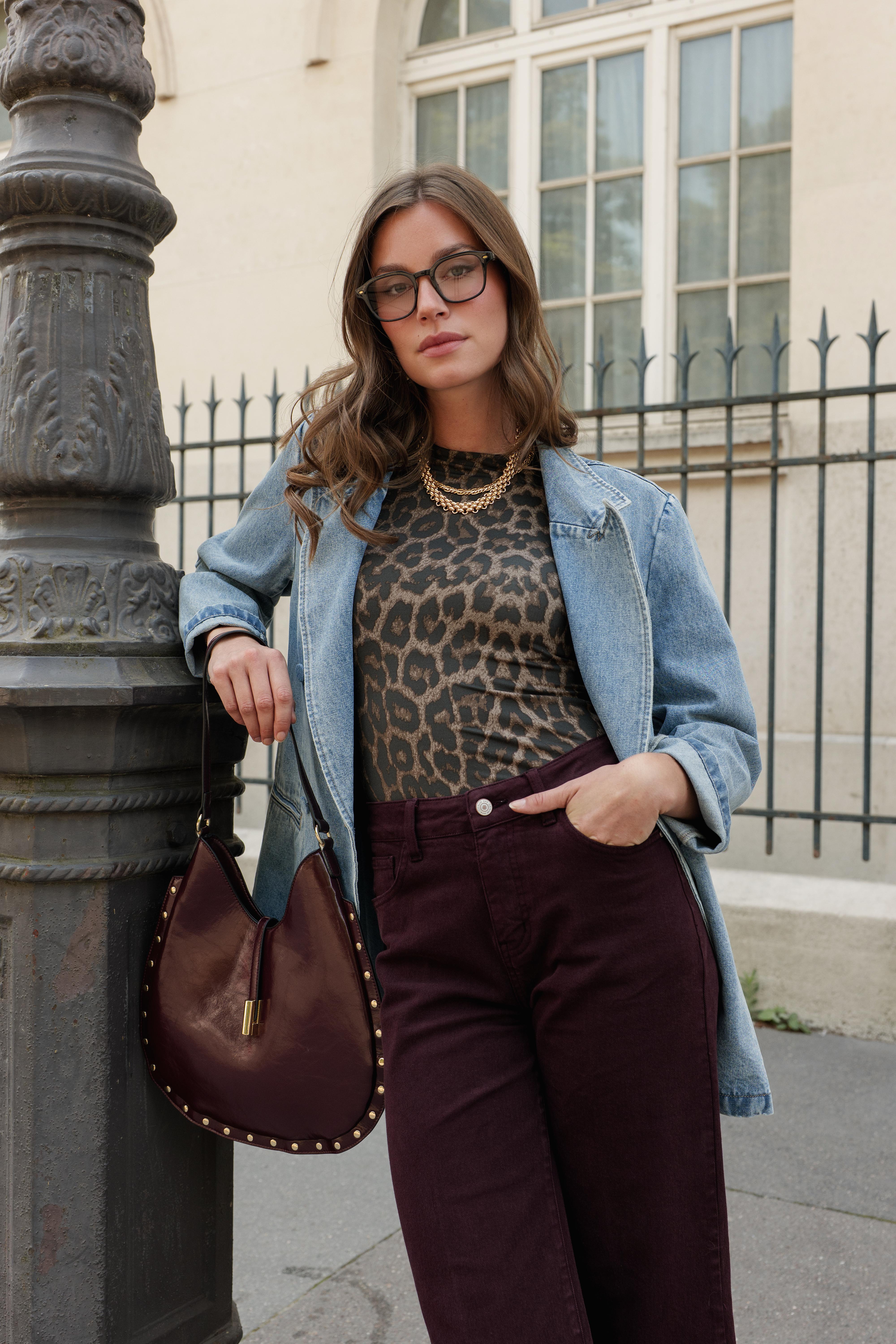 Jean Windy - denim bordeaux - Image 3