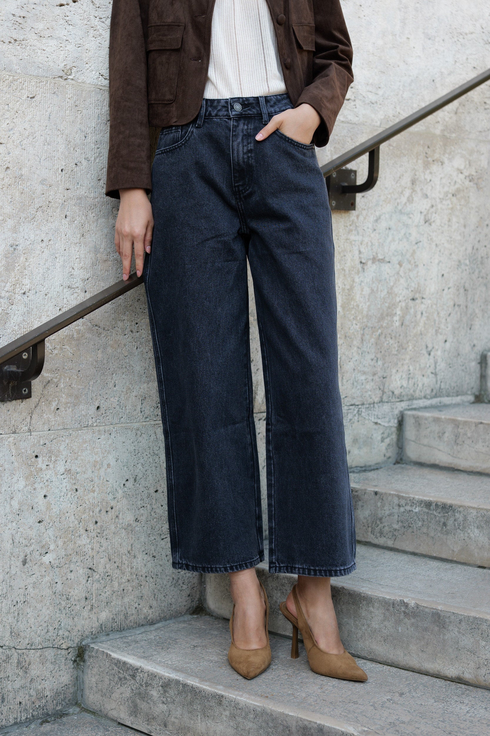 Jean Colombe - denim gris moyen - Image 5