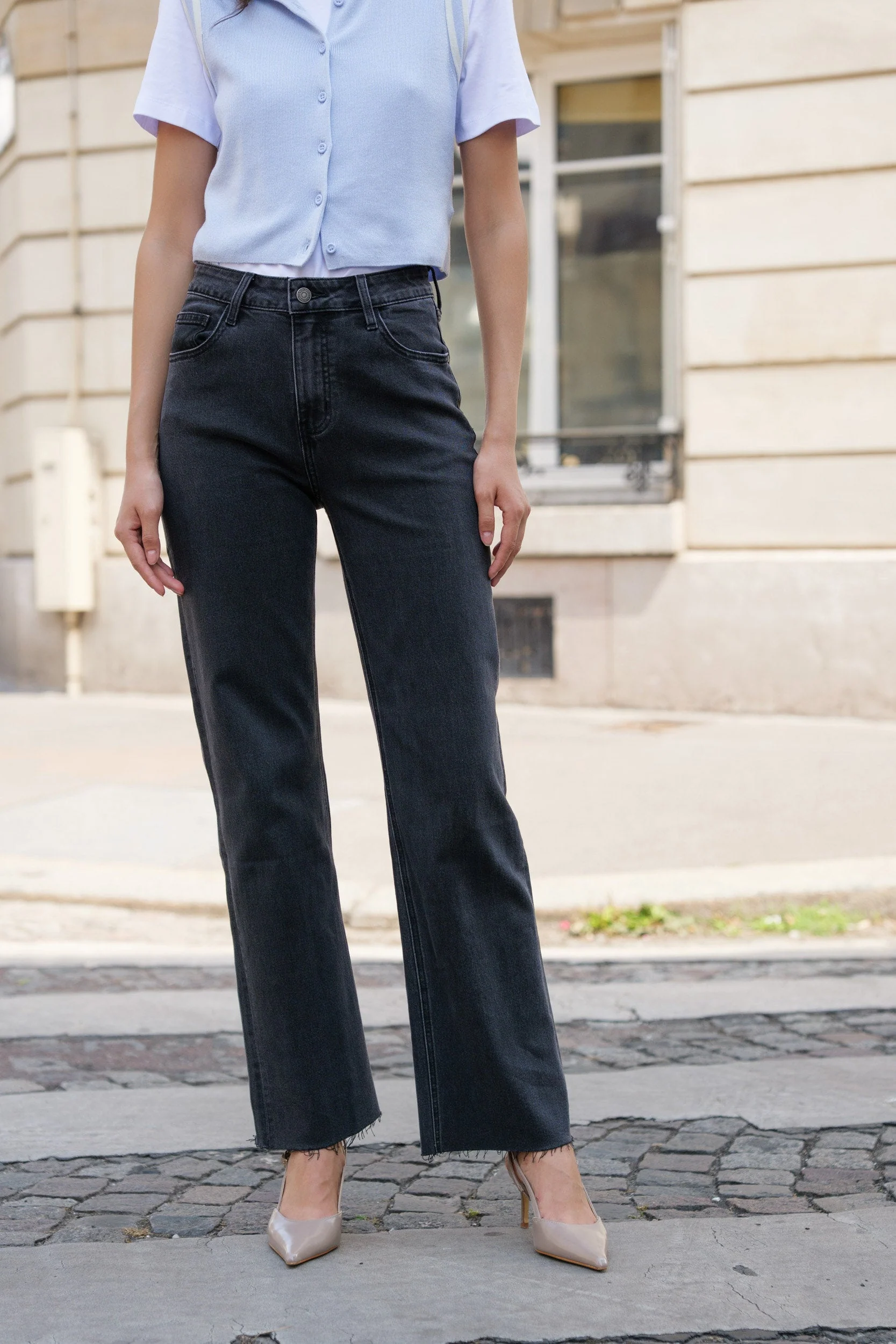 Jean Maddie - denim gris moyen - Image 2