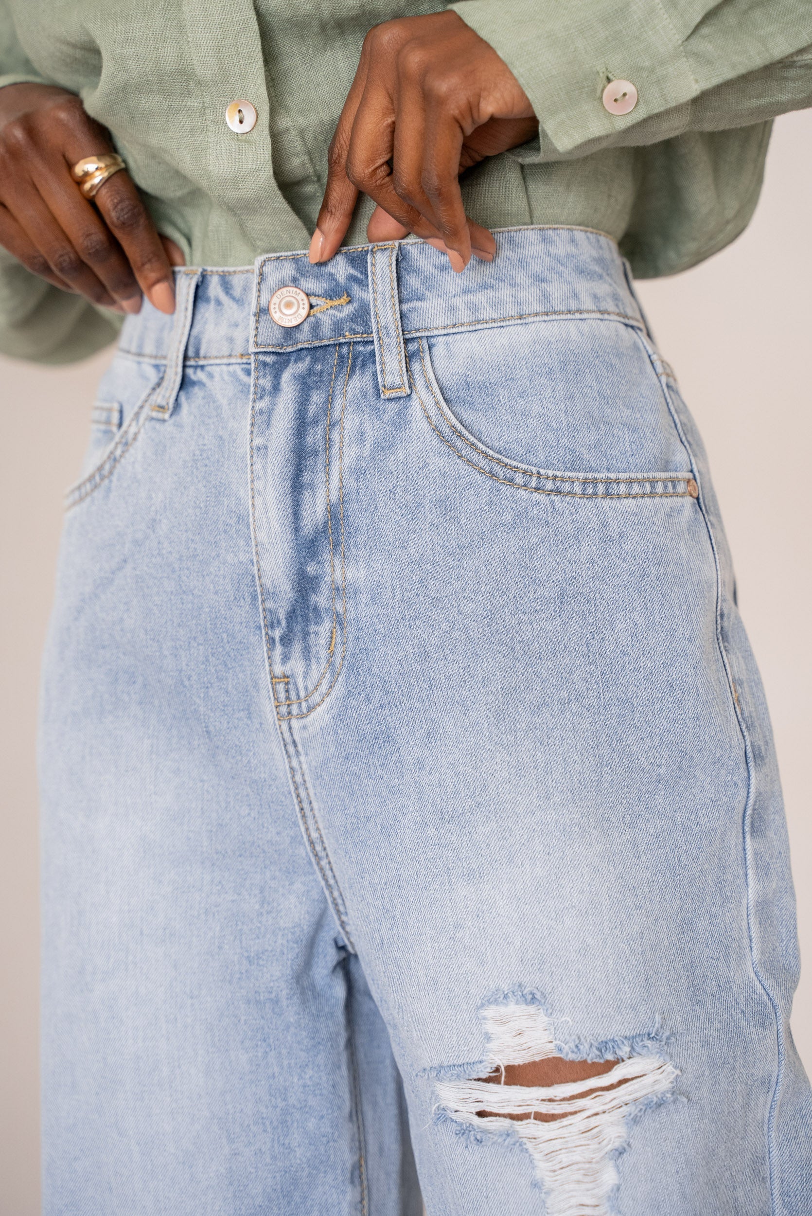 Jean Margot - denim très clair - Image 3