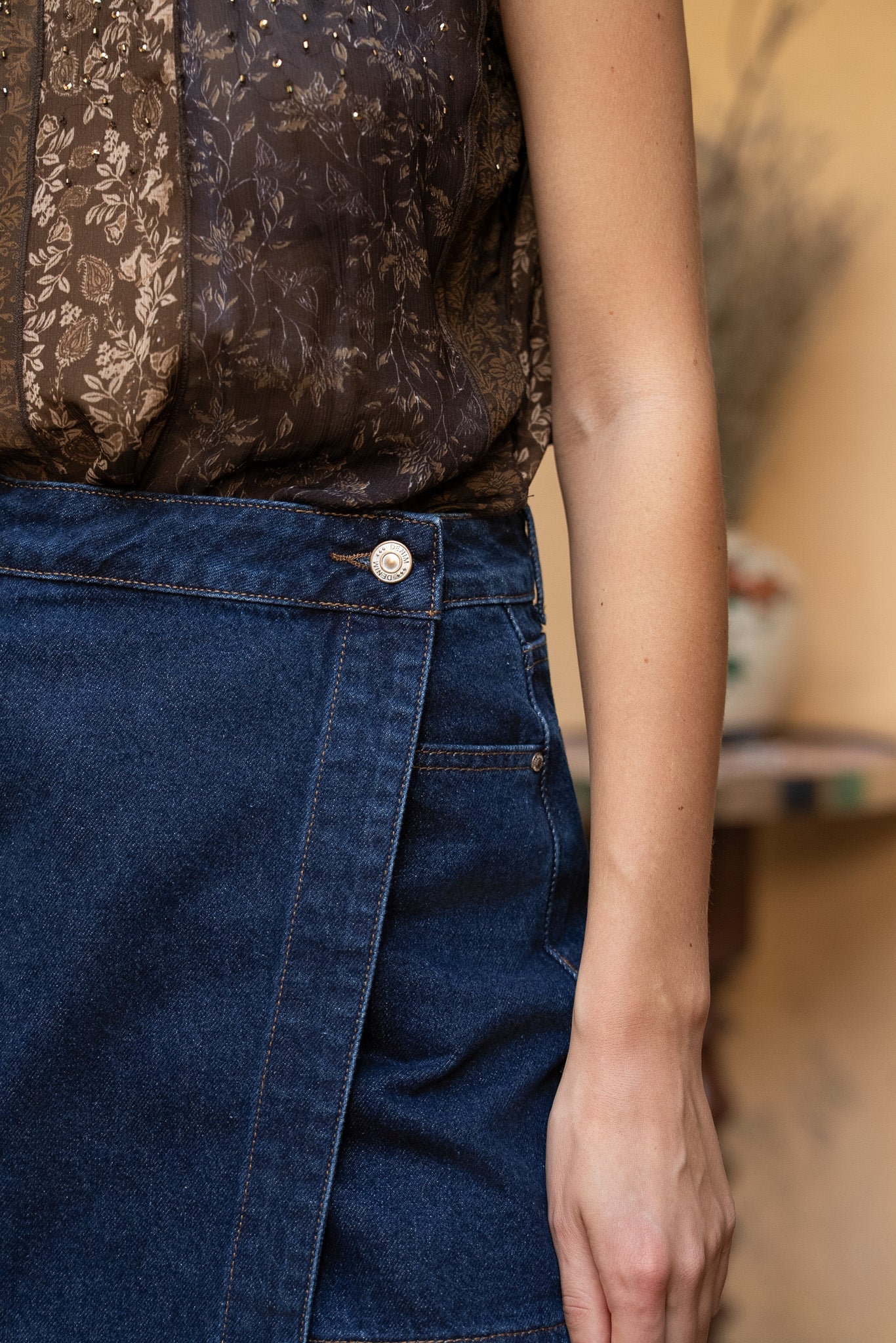 Jupe-short Jadene - denim brut - Image 4