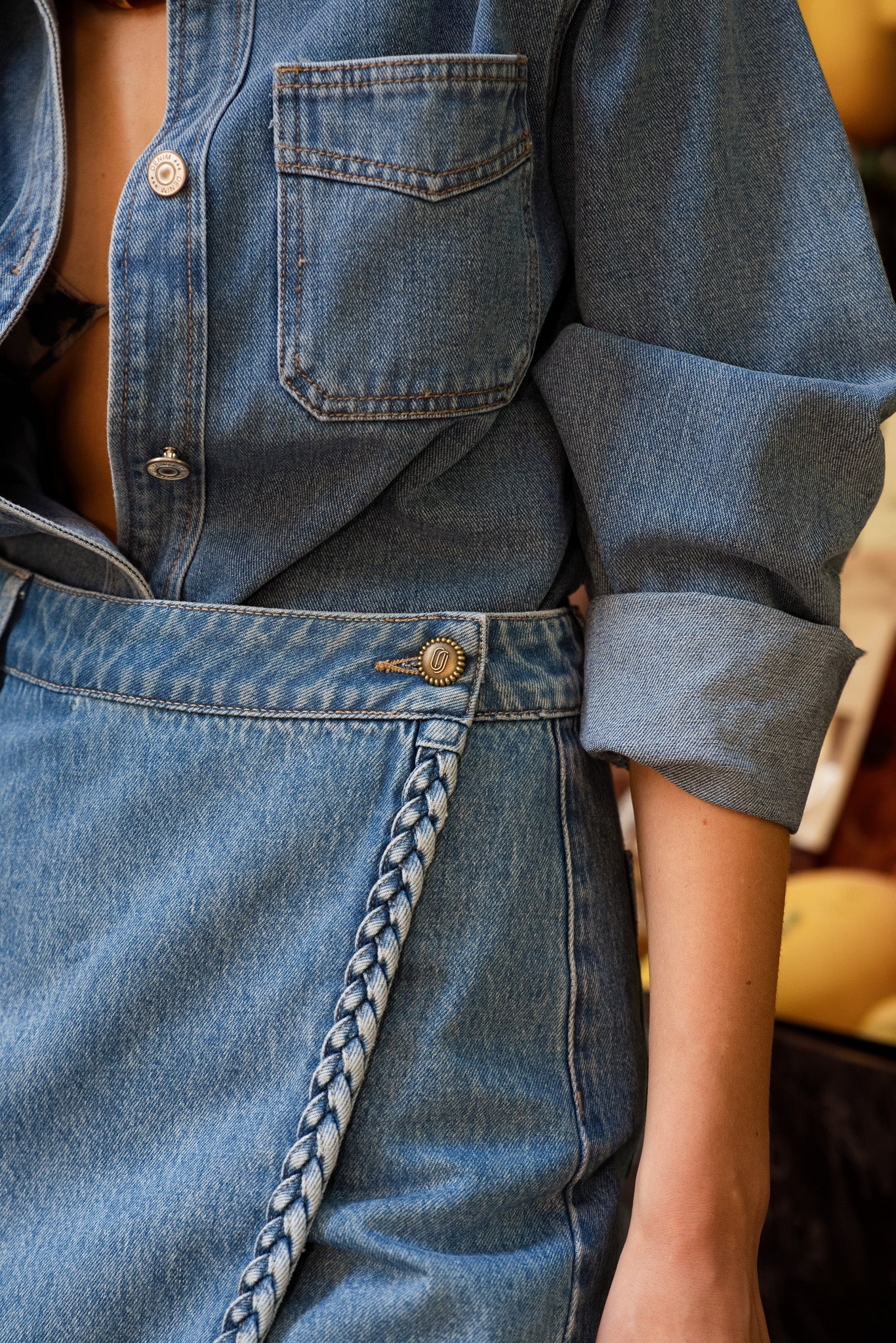 Jupe-short Stella - denim stone - Image 3