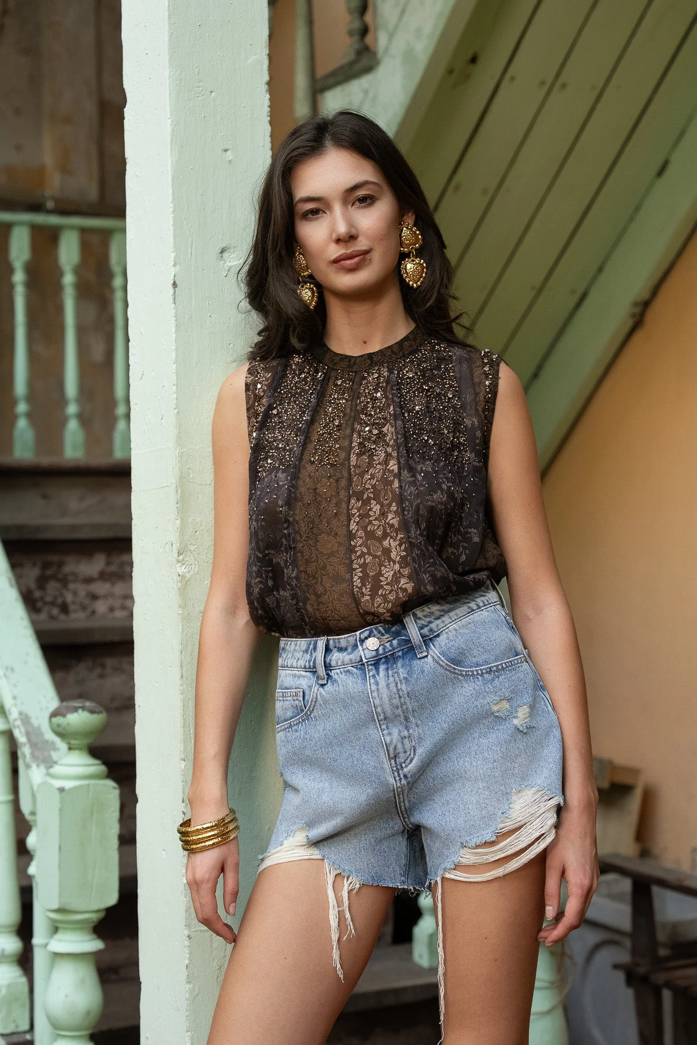 Short Summer - denim vintage - Image 4