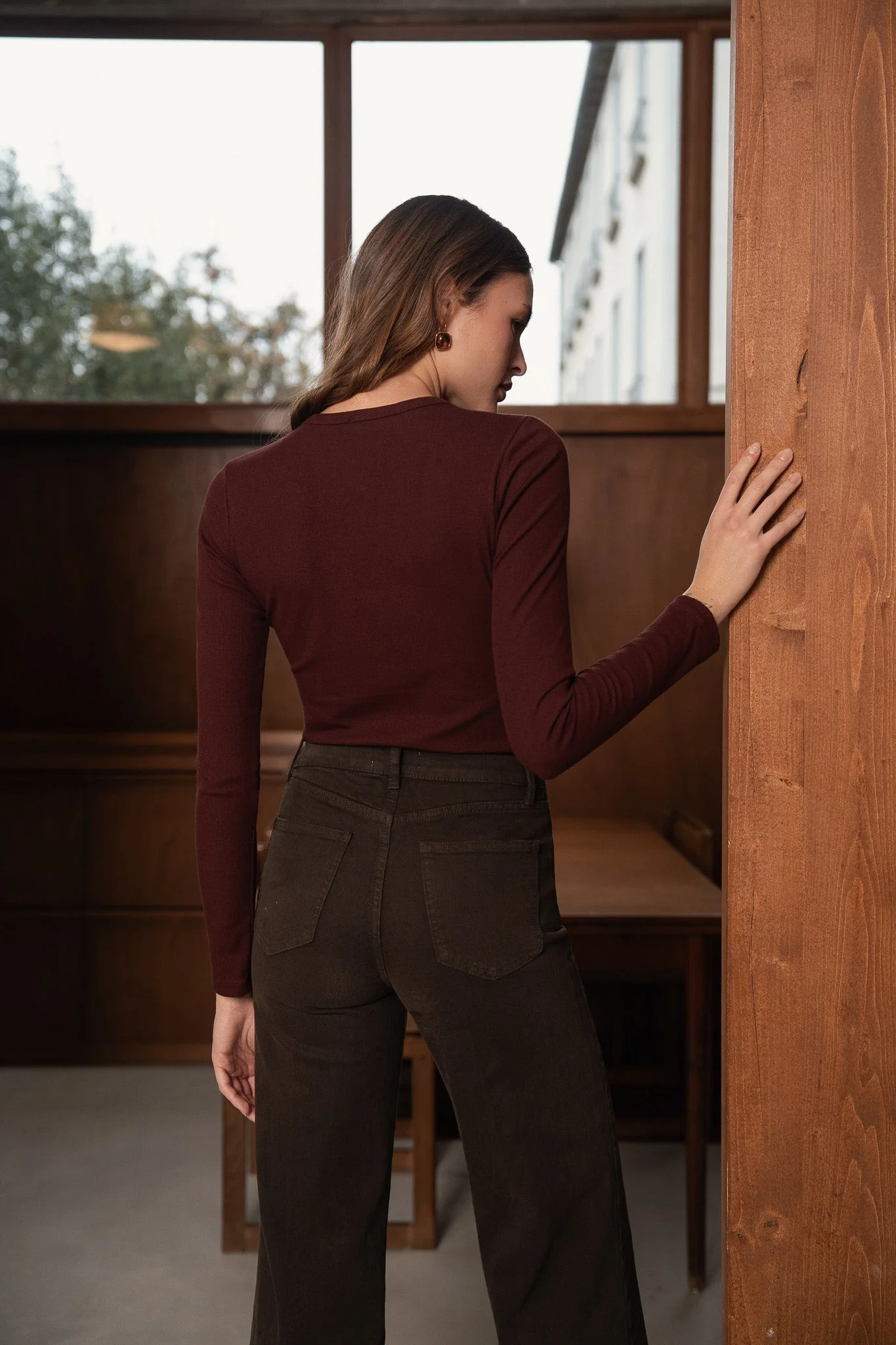 T-shirt Olga - bordeaux - Image 3