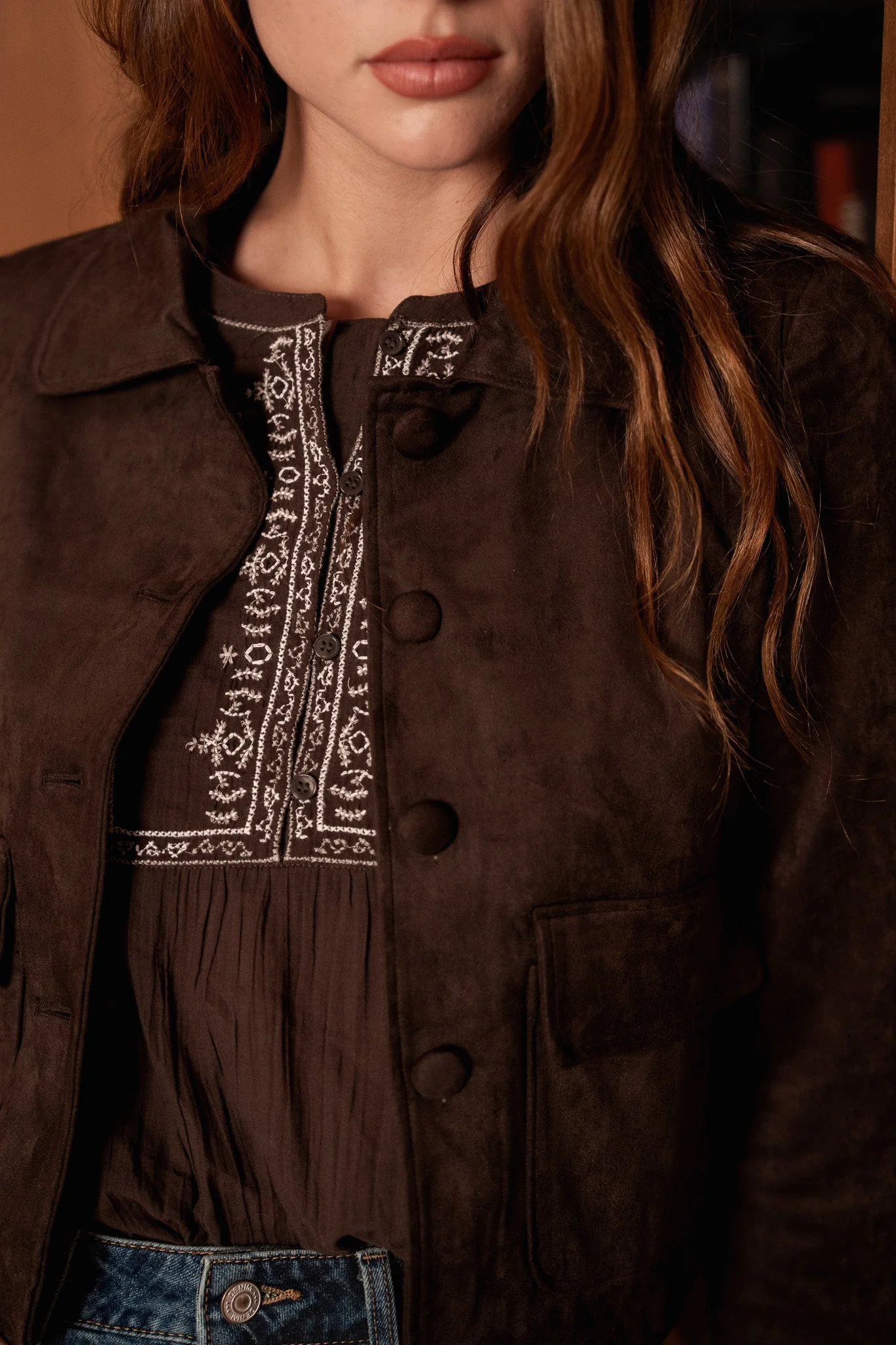 Veste Daisy - marron - Image 3
