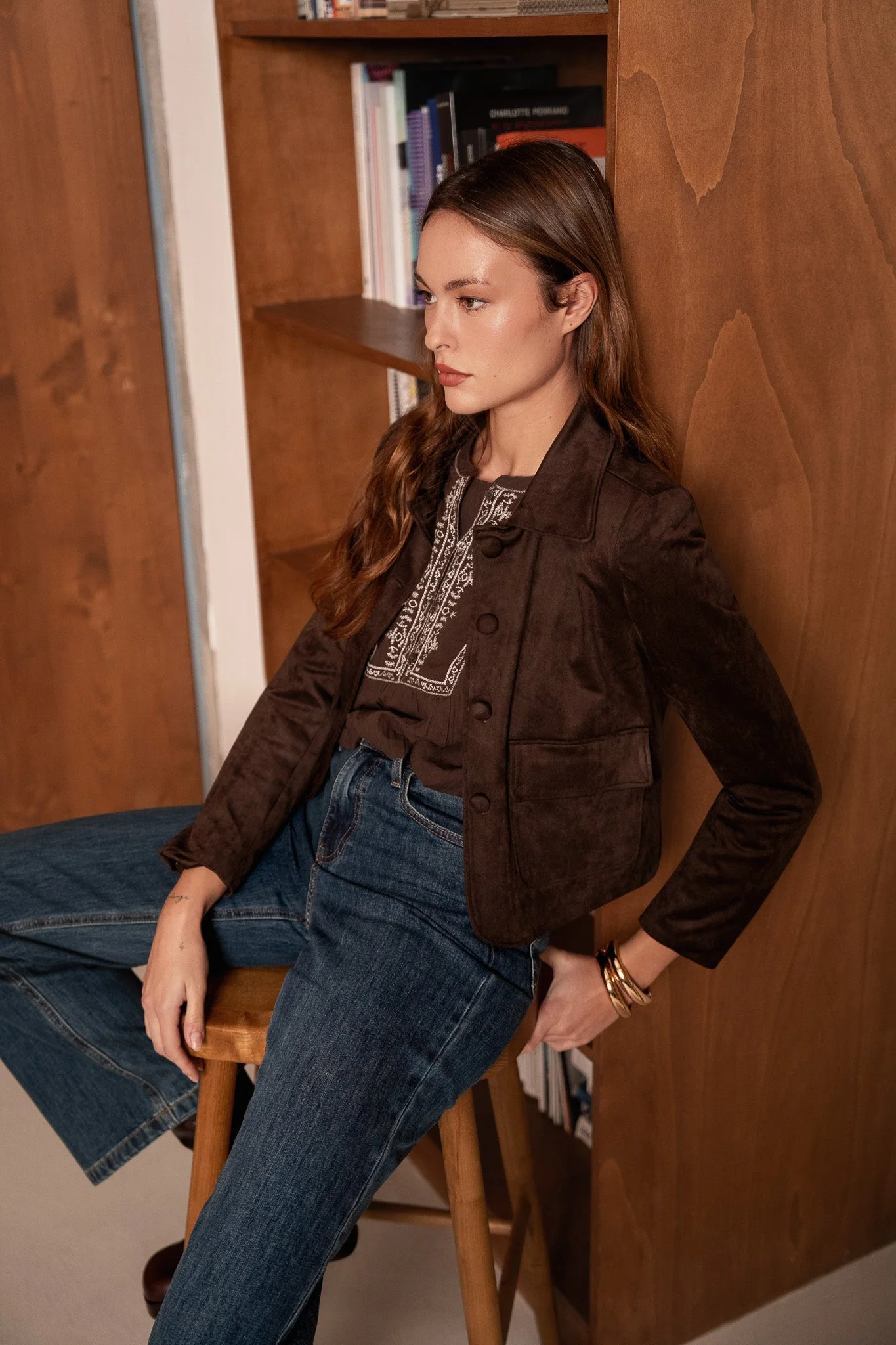 Veste Daisy - marron - Image 4